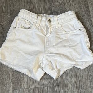 Women's White Denim Shorts